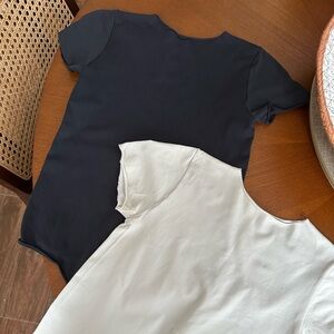 Skims Women's Black and Cream Bodysuits